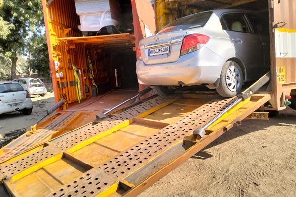 Car loading for vehicle transportation from Bangalore